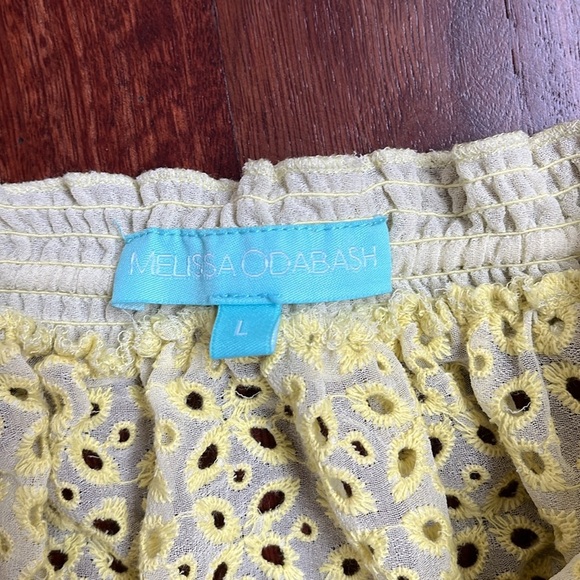 MELISSA ODABASH size large yellow Adela coverup - Picture 3 of 4